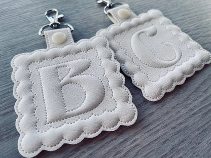 Special Puffy Puff Foam Scalloped Keychain