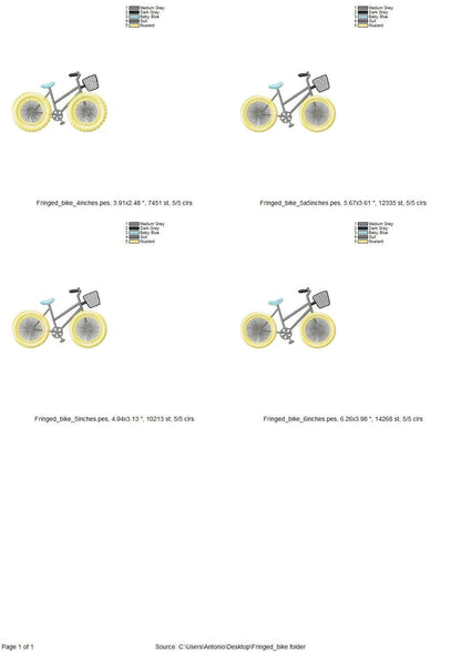 Summer Bicycle with Fringed Wheels