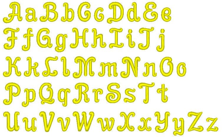 Split Monogram Applique and mini Font Set