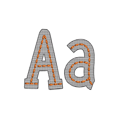 Quick Light Stitch School Font