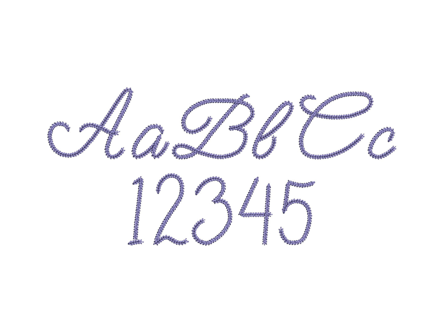 Tiny Chain FONT machine embroidery designs small sizes 1 up to 3 inch