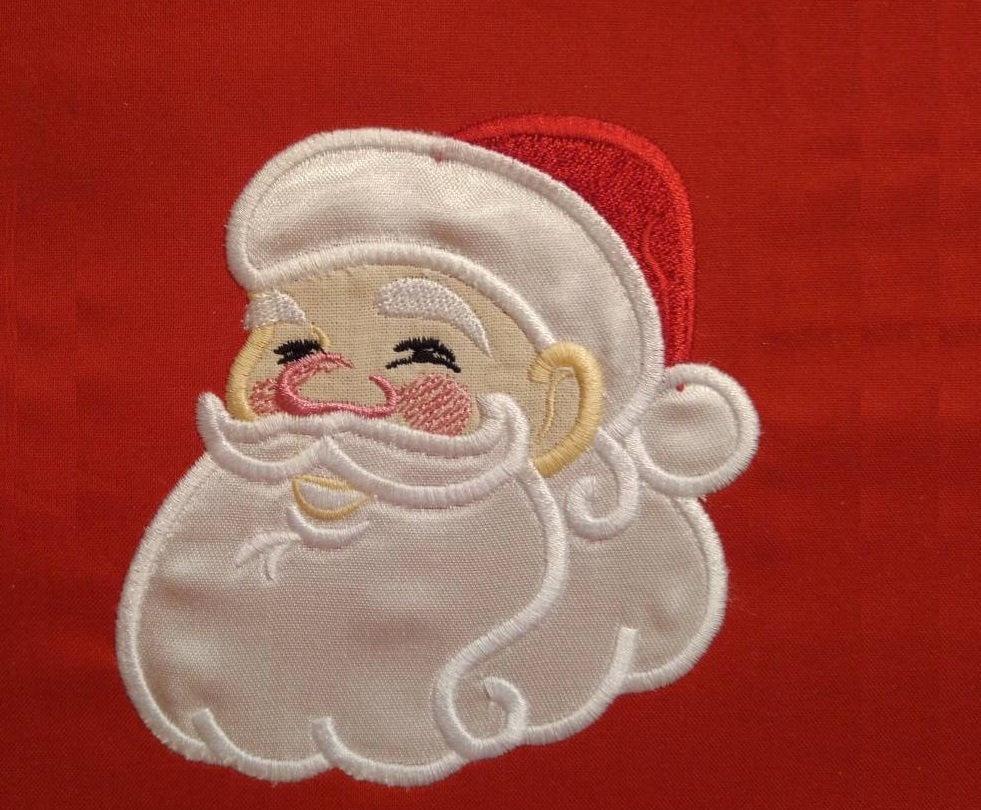 Mr and Mrs Santa Claus Applique
