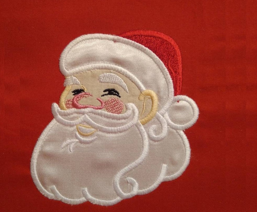 Mr and Mrs Santa Claus Applique