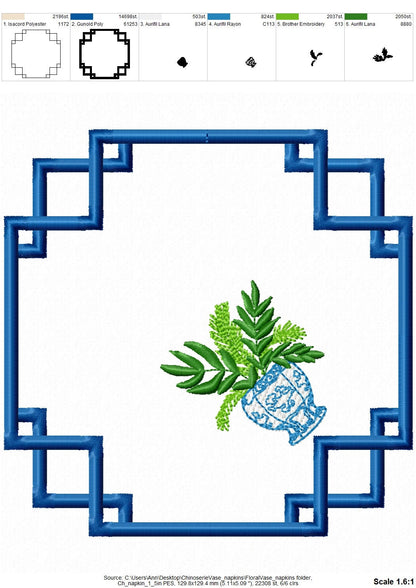 Classic Chinoiseries Napkin Coaster ITH