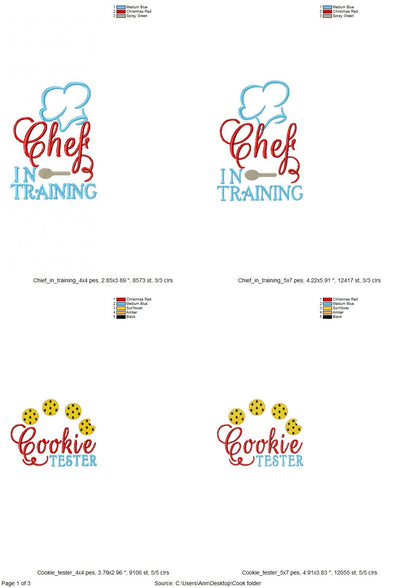 Kids Apron Kitchen Awesome Quote Set