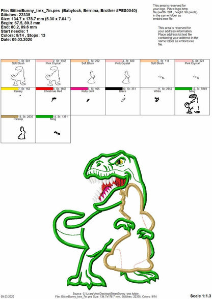 Easter Bunny Chocolate and T-Rex