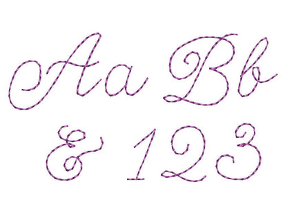 Quick Light Chain Stitch Script Handwritten Mini Font