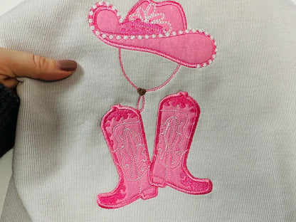 Cowgirl Girly Kicking Boots and Hat
