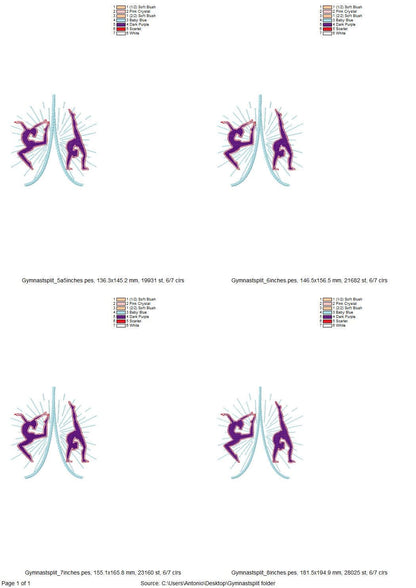 Gymnast Dancer Split Side Seam