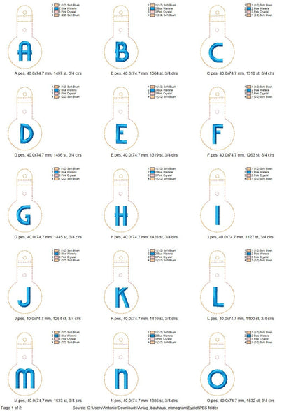 Alphabet Monogram Airtag Cover