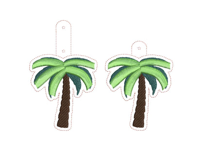 Beach Palm Tree Eyelet And Key Fob