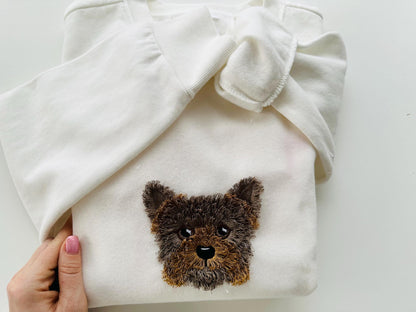 Fringed Little Puppy Yorkshire Terrier