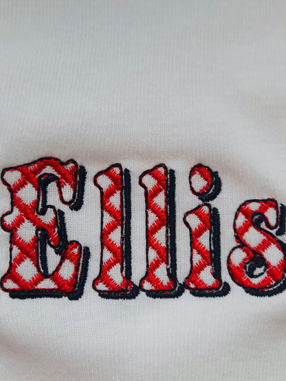 Gingham Christmas Shadow Font