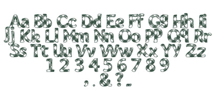 Buffalo Plaid Patterned Block Font