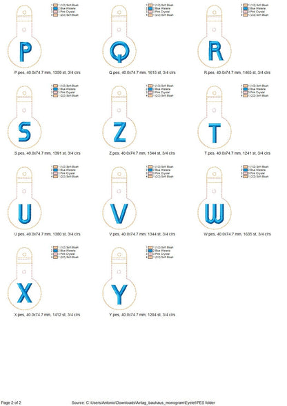 Alphabet Monogram Airtag Cover