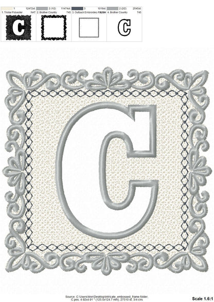 Royal Embossed Terry Towel Monogram