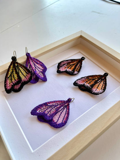 Butterfly Wings Lace Earrings