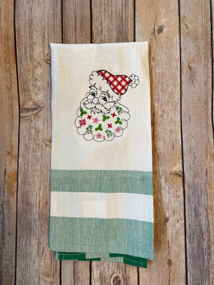 Quick Light Stitch Doodle Beard Santa