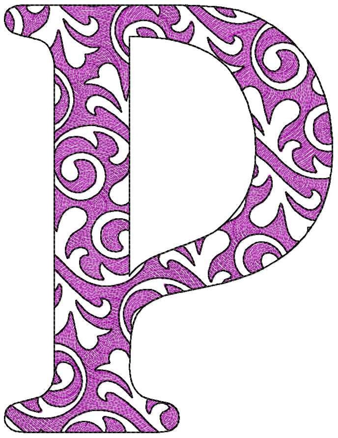 Swirl Garden Flag Block Font
