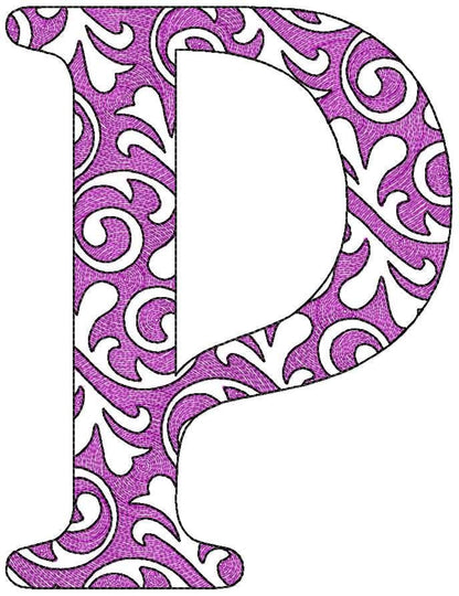 Swirl Garden Flag Block Font