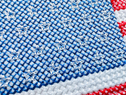 Cross stitch US States outline map