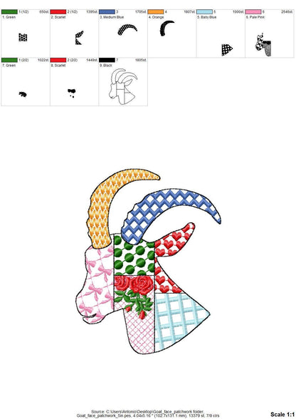 Patchwork Farm Animals Set of 6