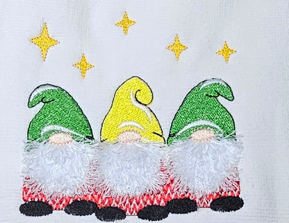 Fringed Christmas Gnome Trio