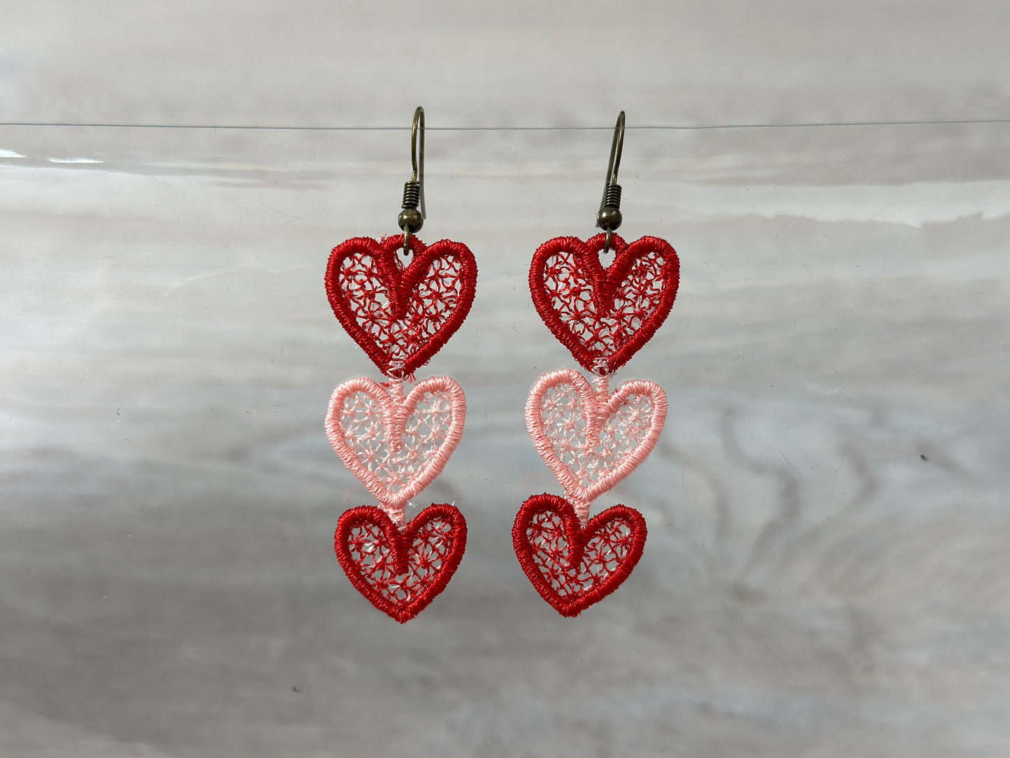 Valentine Heart Earrings Set