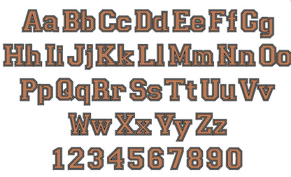 Athletic Collegiate Sport Font Applique