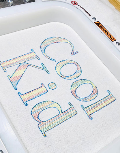 Quick Light Stitch City Font