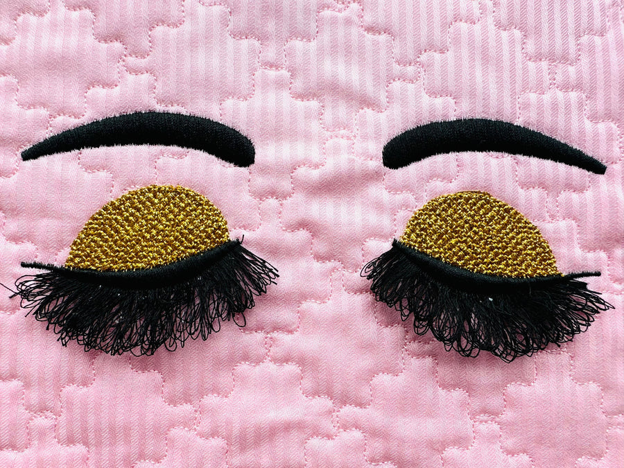 Glitter Shadows Fringed Eyelashes Doll Eyes