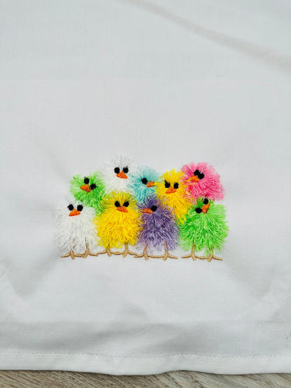 Fringed Little Chick Flock of 9