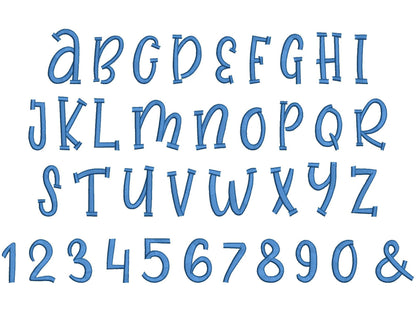 Best Satin Stitch Playful Kids Font