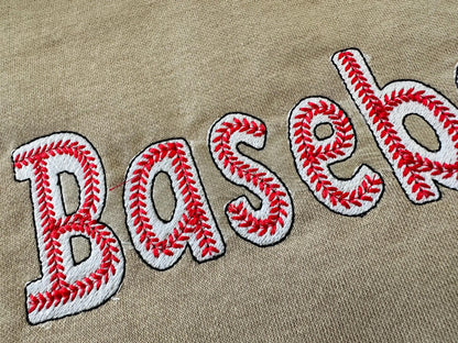 Baseball Fill Stitch Sports Font