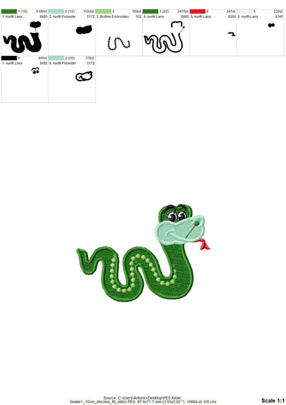 Snakes Set Of 2 Single Snake