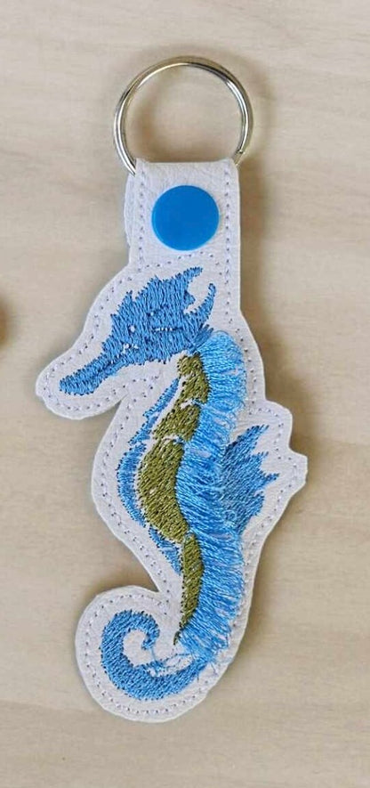 Fringed Seahorse Keychain