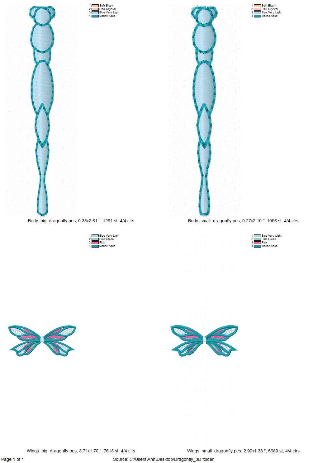 Dragonfly 3D Dimensional ITH