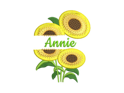 Split Sunflower and mini Font SET Fringed Fluffy Fringe Flower machine