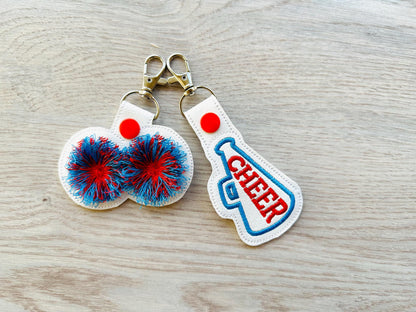 Cheerleader Sports Keychain Set