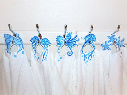 Sea Life Towel Hanging Hole Set