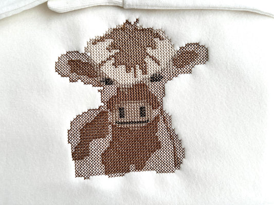 Cross Stitch Little Cow Bull