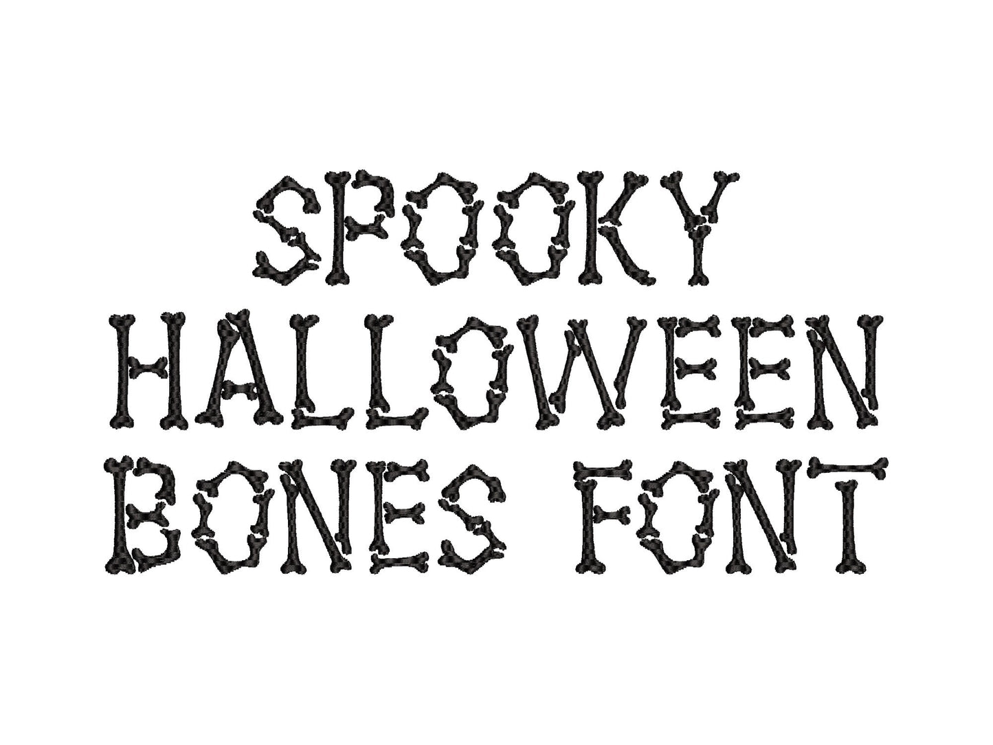 Halloween Spooky Bone Font