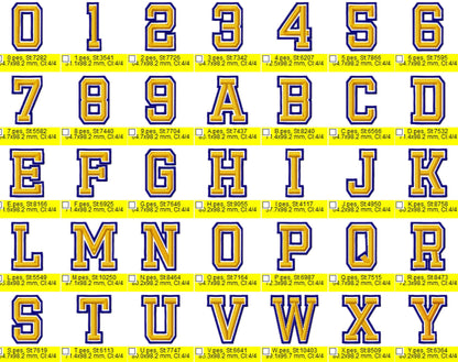 2-Color Athletic Sport High Team Font