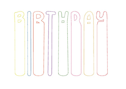 Brush Stroke Painter Font Applique