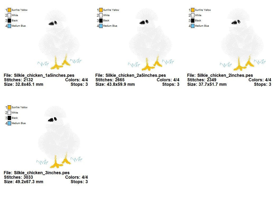 Fringed Silkie Chicken