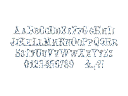 Classy Patterned Fishtail Font