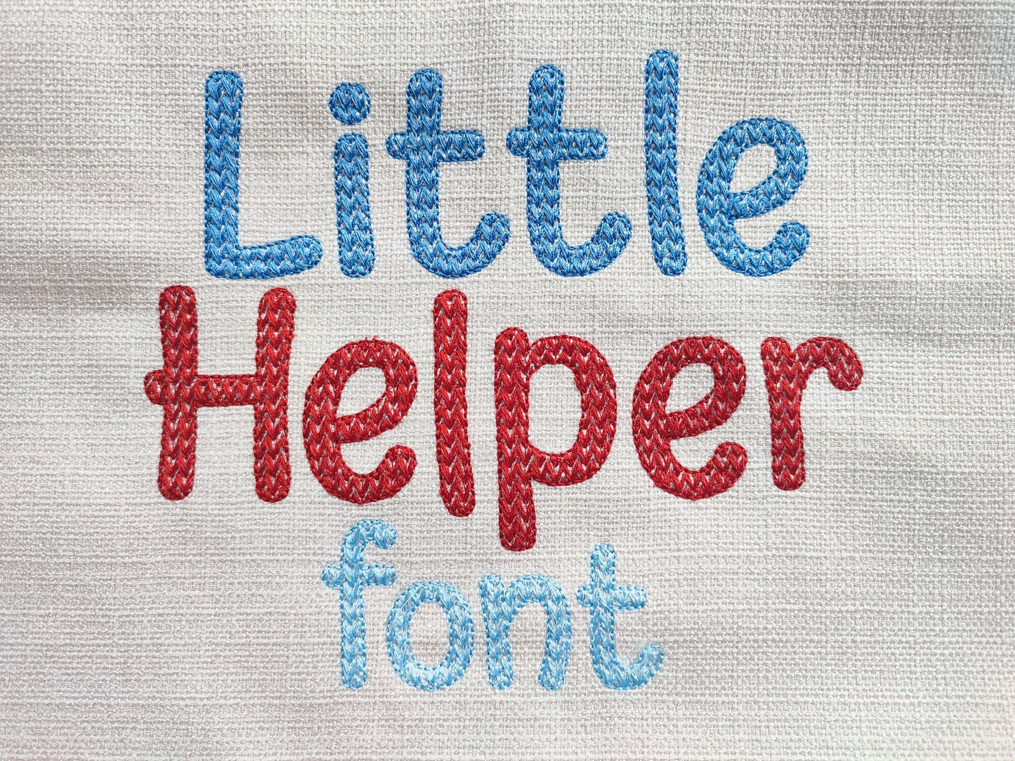 Knitted Effect Knit Texture Font