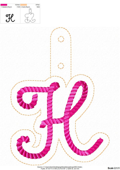 Rope Monogram Keychain