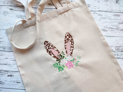 Adorable Easter Bunny Head Leopard Spots