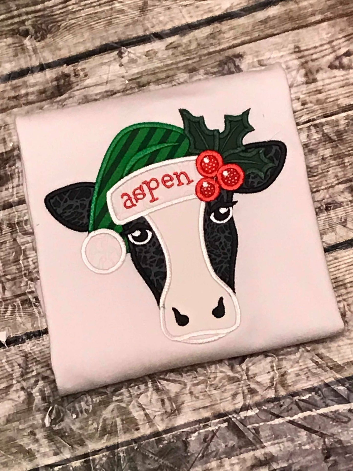 Christmas Cow Face